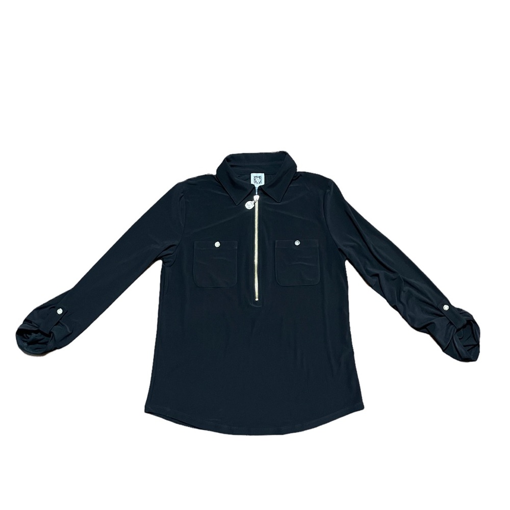 -NWOT- Anne Klein black and gold top.    T3
